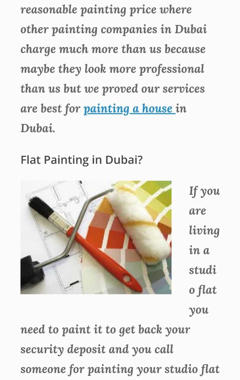 Flat Painting in Dubai